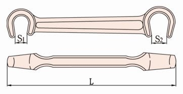 169 Non Sparking Double C Spanner