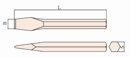 232 Non Sparking Hex Flat Chisel